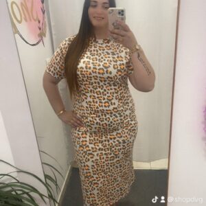 Vestido animal print